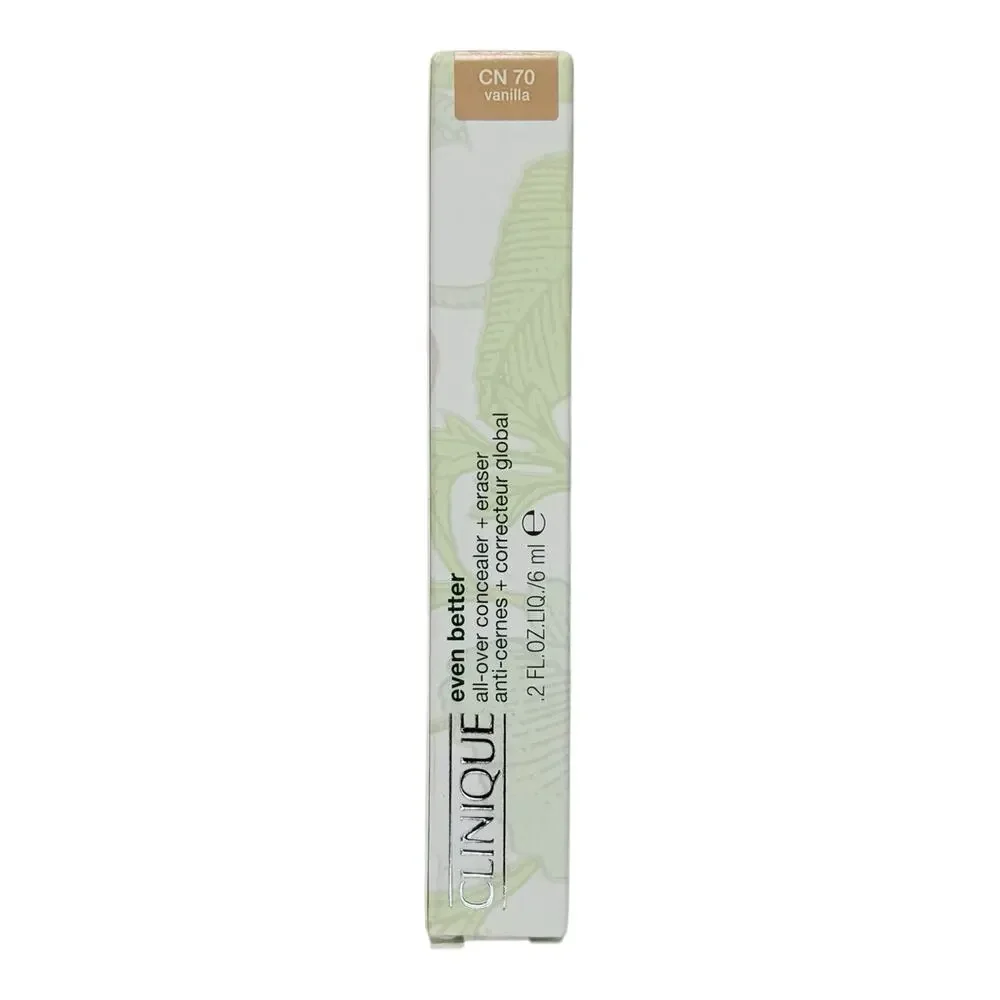 NEW Clinique Even Better All-Over Concealer Plus Eraser CN 70 Vanilla 0.2 oz